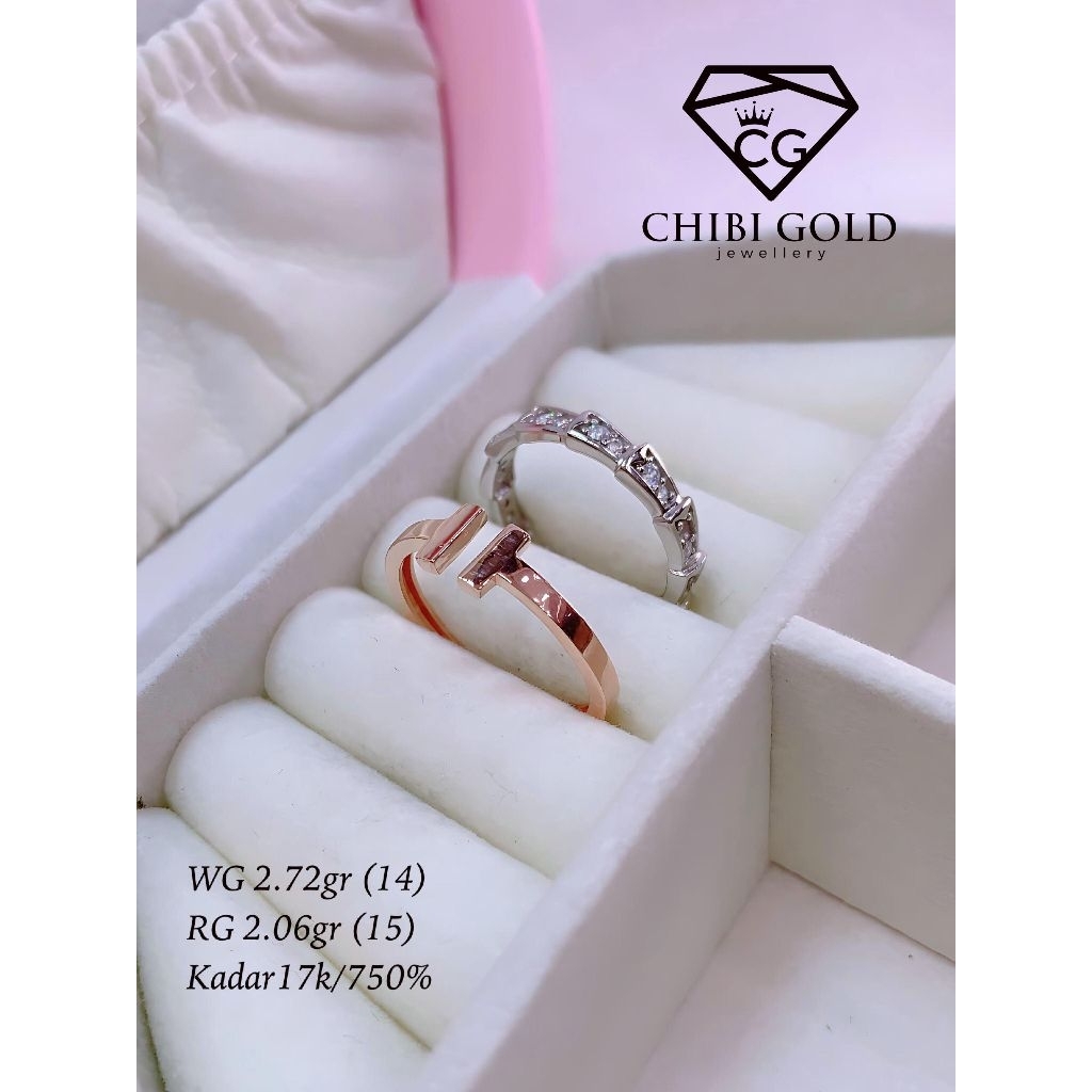 Chibi Gold - Cincin emas 750 kadar 17K - chibi gold jawellery