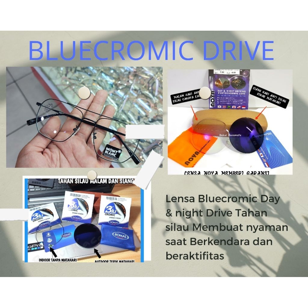 Kacamata Bluecromic Day & Night Drive Tahan Silau Domas Dan Noya Bergaransi
