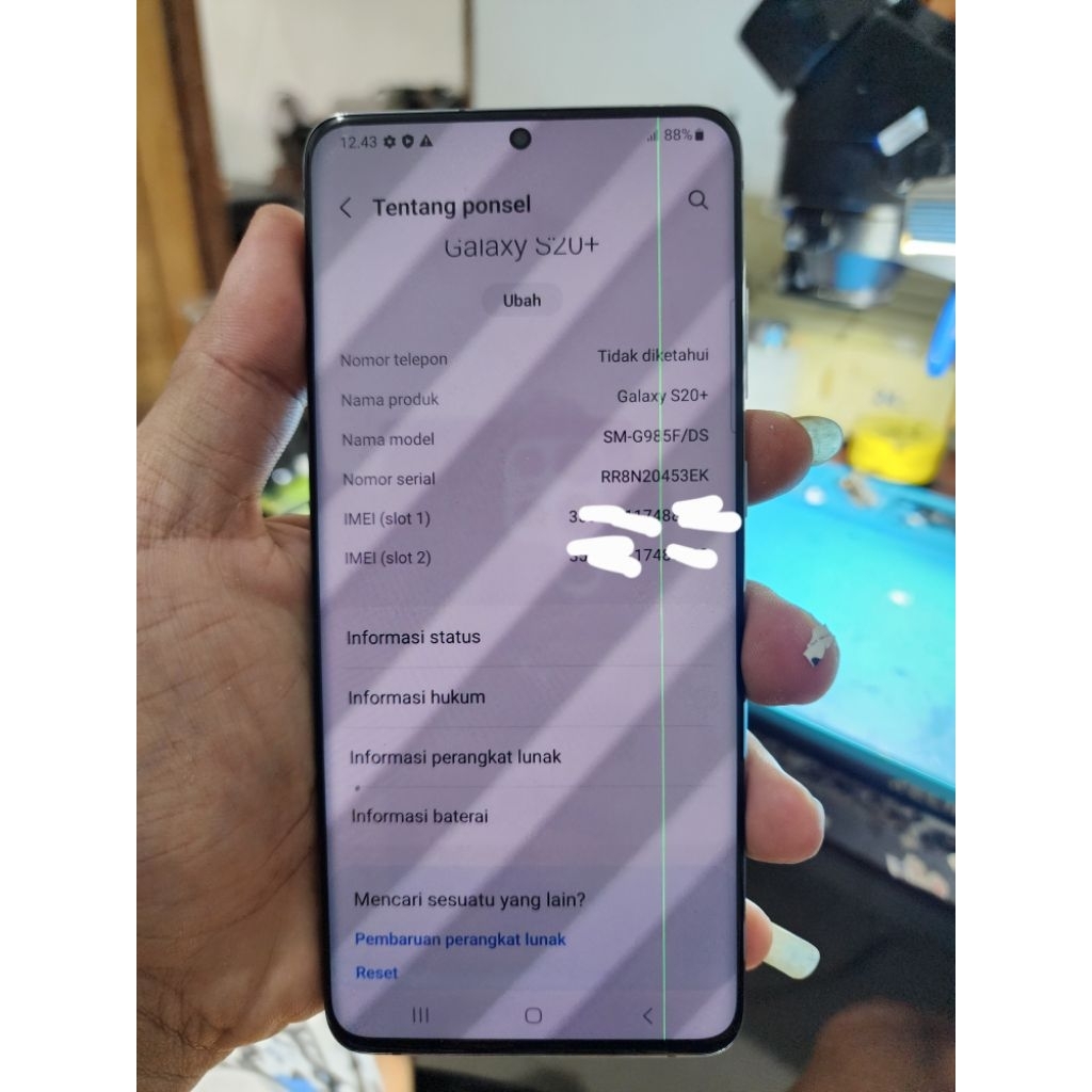 lcd frem samsung s20 plus copotan ori
