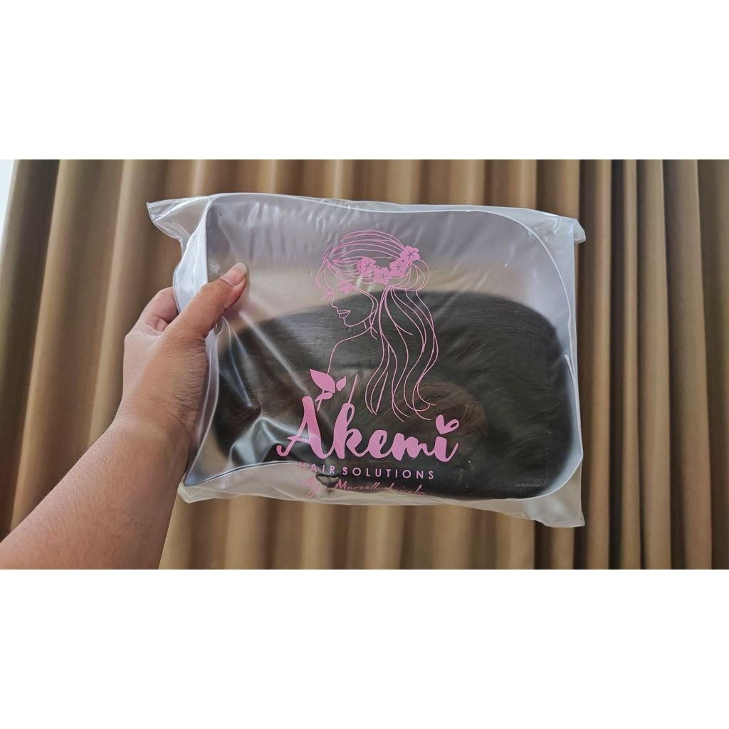 Half Lace Wig Basic Akemi - Lurus 60 cm. Wig Wanita Preloved 95% Mulus