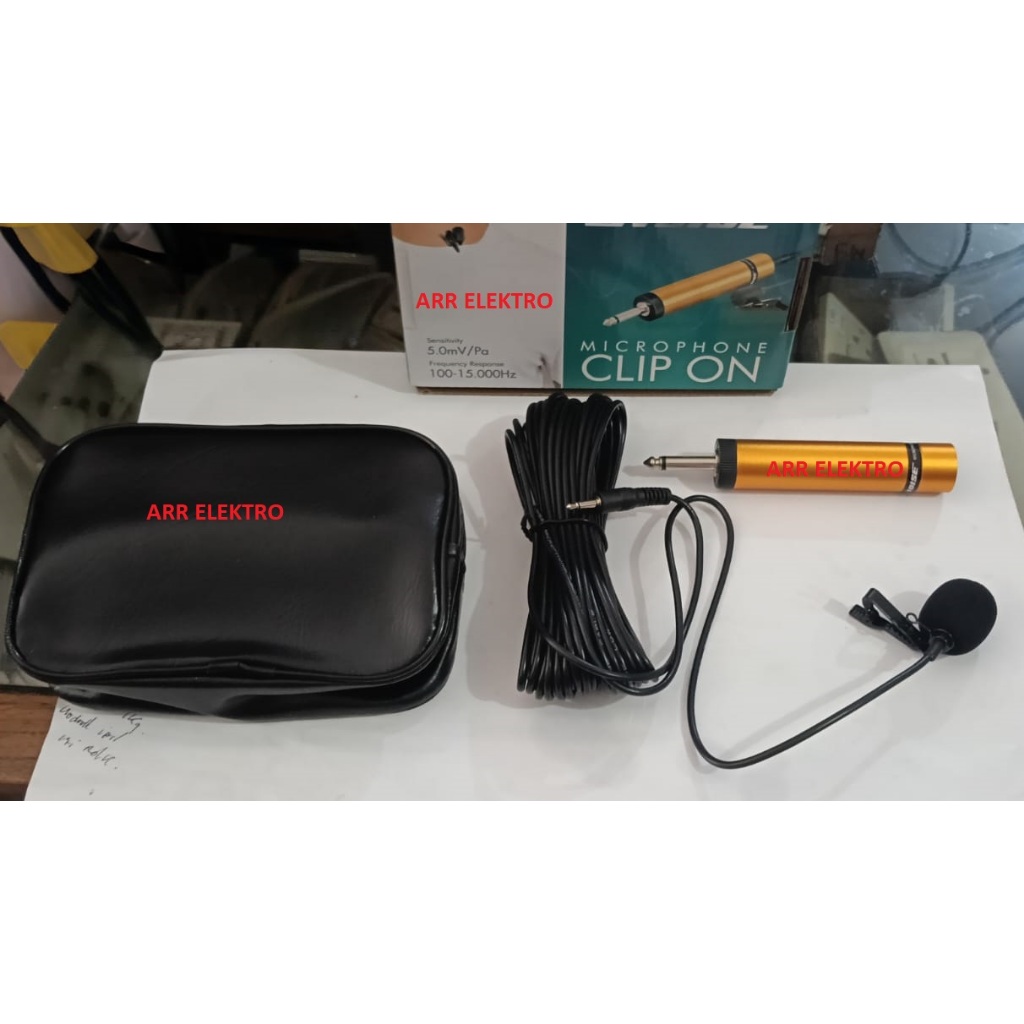 MIC CLIP ON HEADSET NOISE CLIP ON II / MIC JEPIT BANDO KABEL PANJANG 10 METER / MIC IMAM MASJID