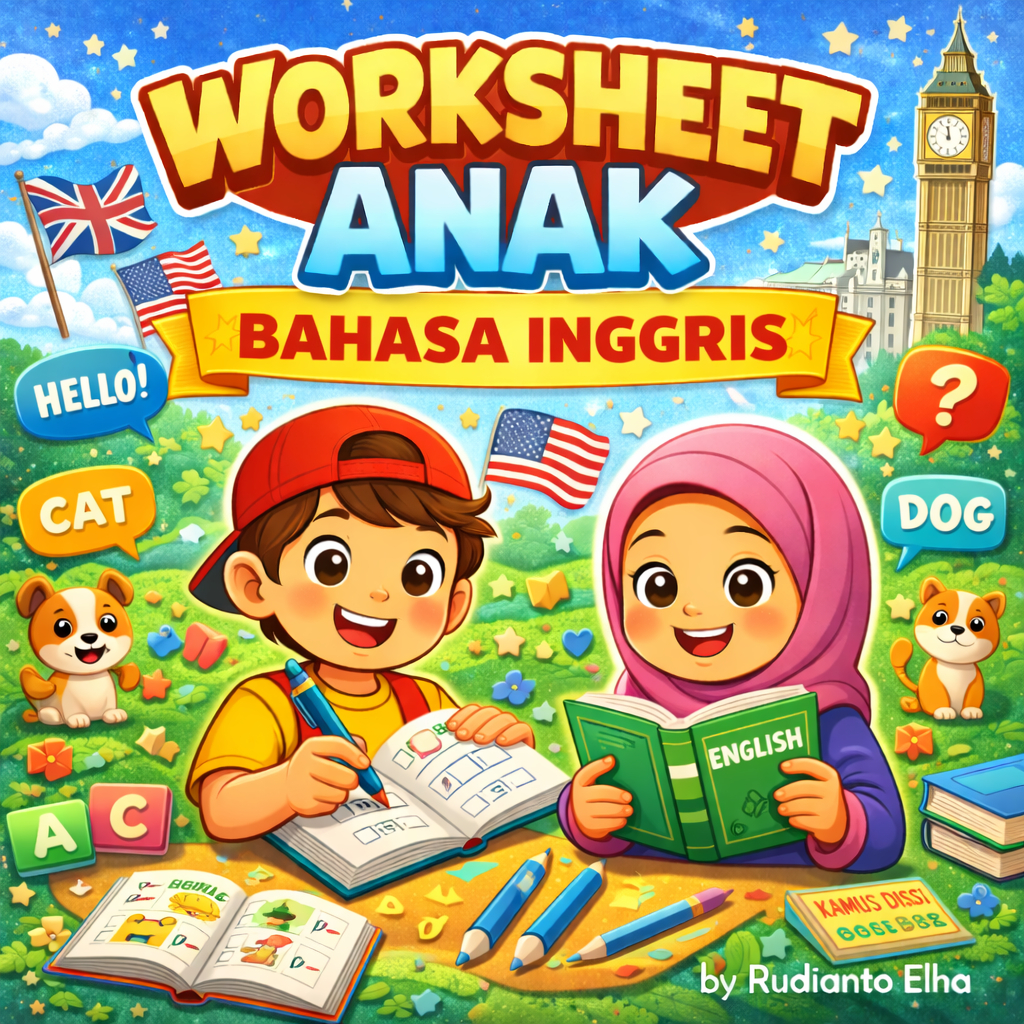 WORKSHEET |  Bahasa Inggris Rapi untuk Anak TK dan PAUD
