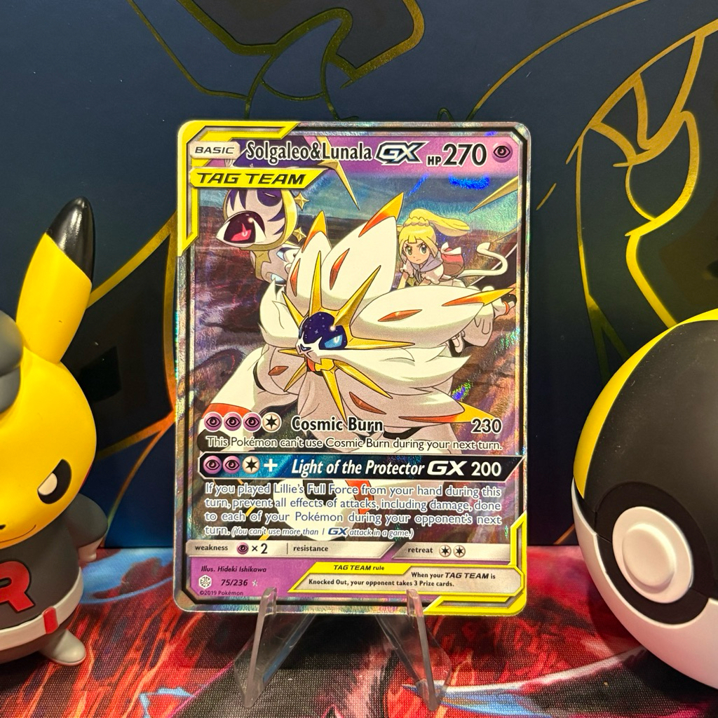 Solgaleo & Lunala GX 75/236 ENG - UR Tag Team - Cosmic Eclipse - Pokemon TCG