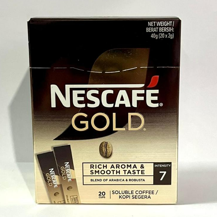 Nescafe Gold Sachet Box Intensity 7Coffee isi 20