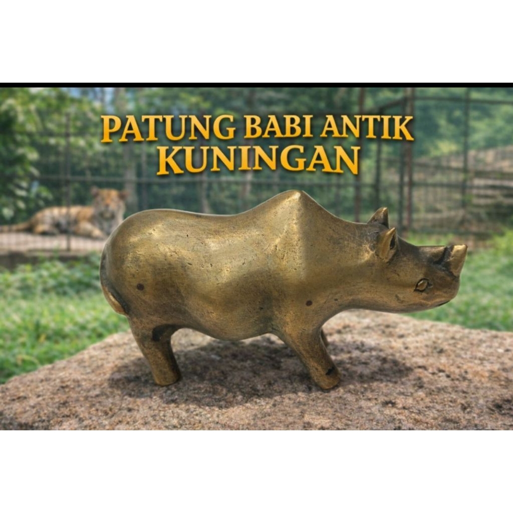PATUNG BABI ANTIK KUNINGAN