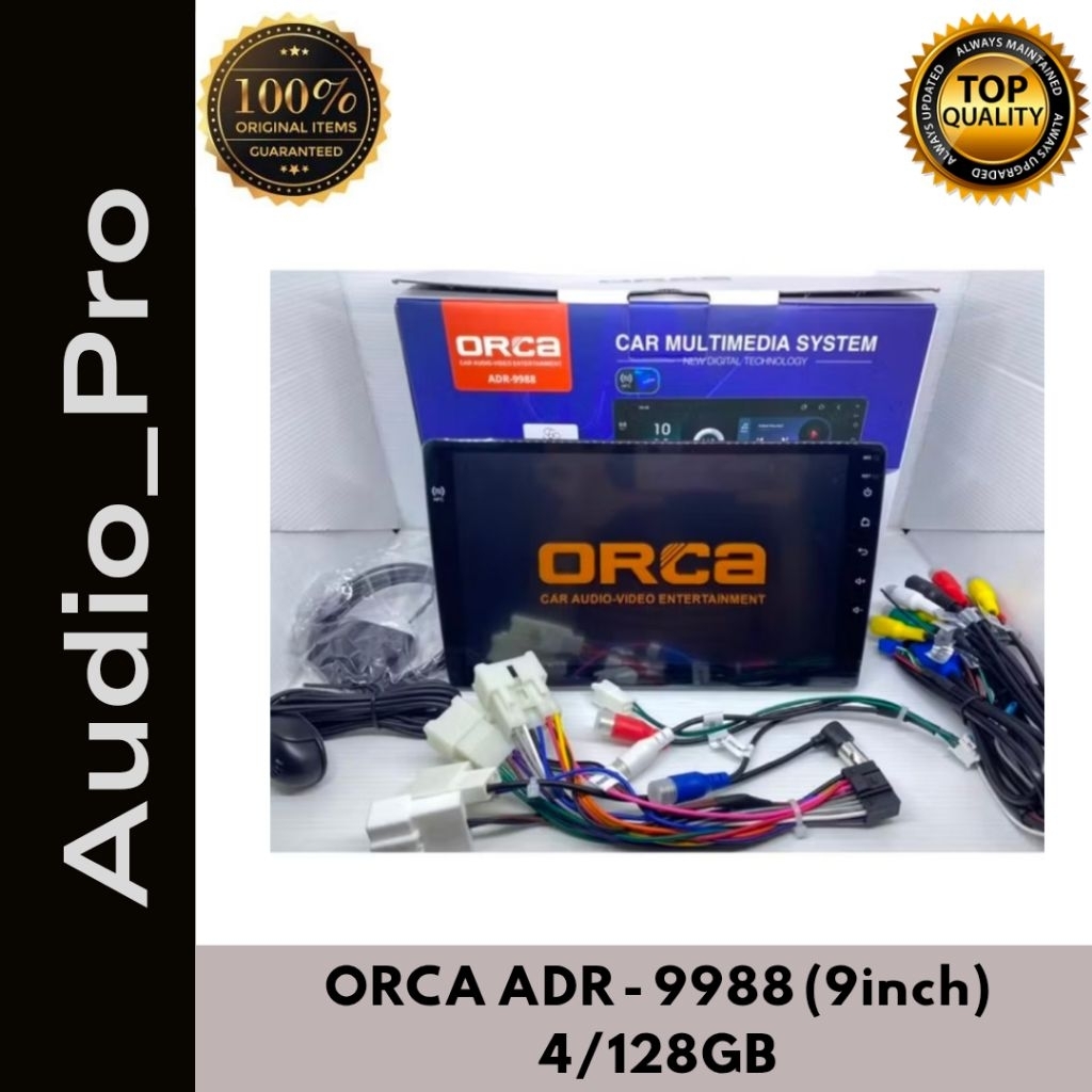 Head Unit Android ORCA ADR 9988 TV Mobil LED ORCA 9INCH ADR 9988