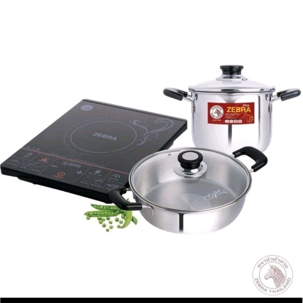 zebra set kompor induksi plus panci zebra 185206