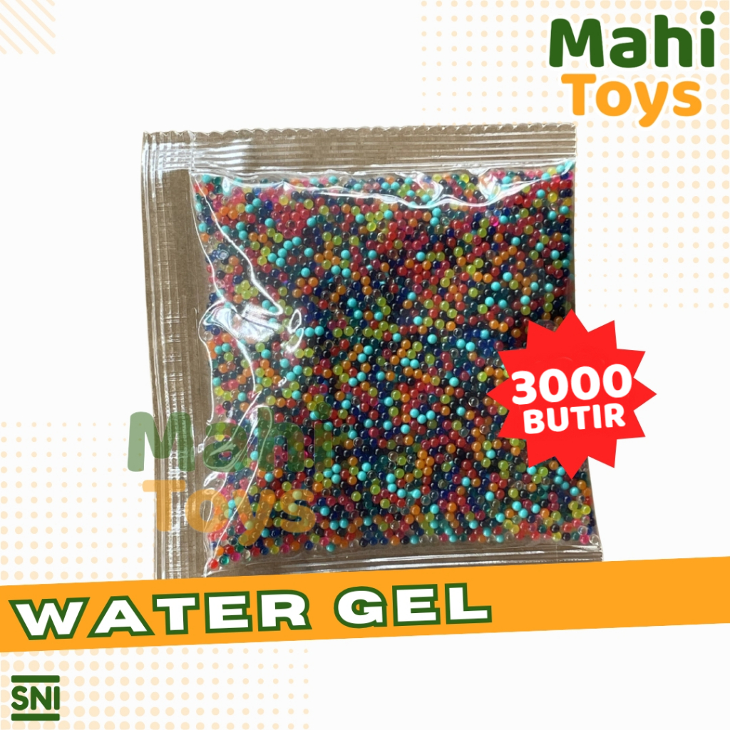 3000 Butir Water Gel Ukuran 7-8mm
