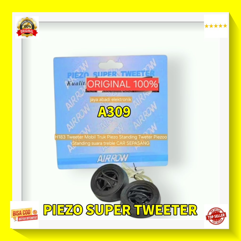 A309 ORIGINAL SPIEKER MOBIL TWETER Tweeter Mobil Truk Piezo Standing Tweter Piezoo Standing suara tr