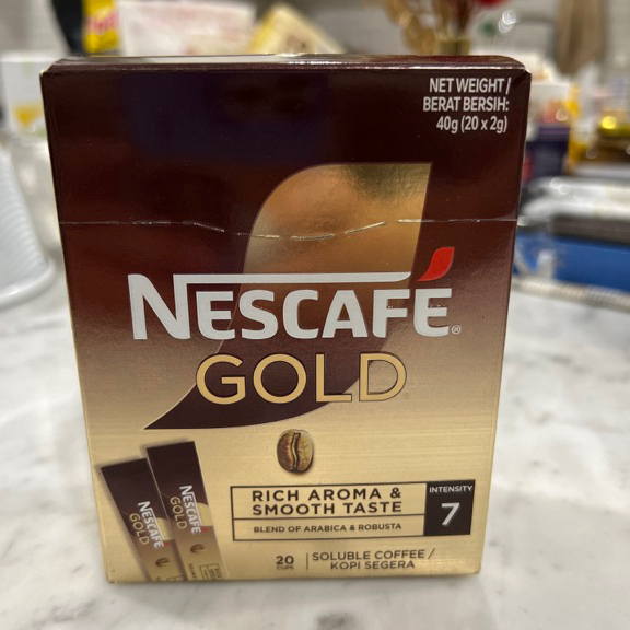 Nescafe Gold Sachet Box Intensity 7 Coffee - 20 sachets