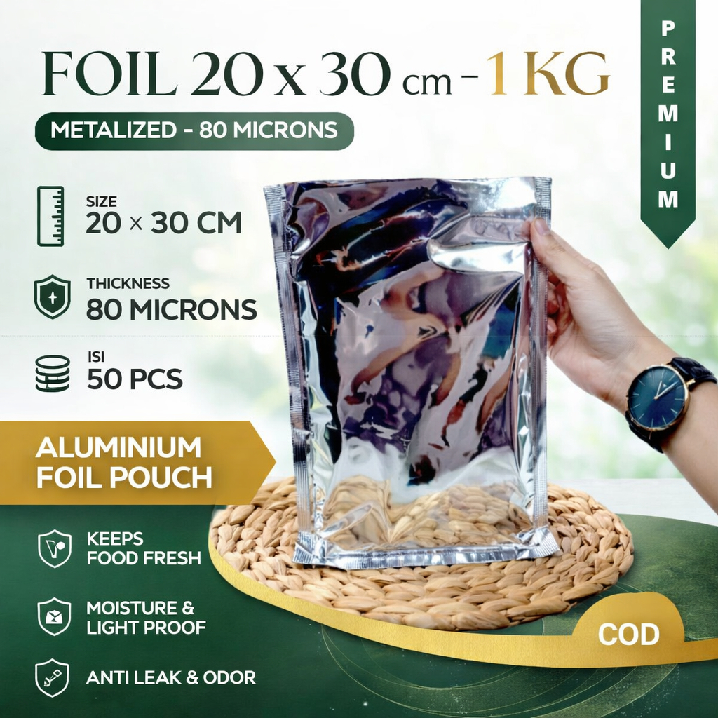Aluminium Foil Untuk Kemasan Kopi - kemasan aluminium foil malang - Jual Kemasan Sachet - 20x30