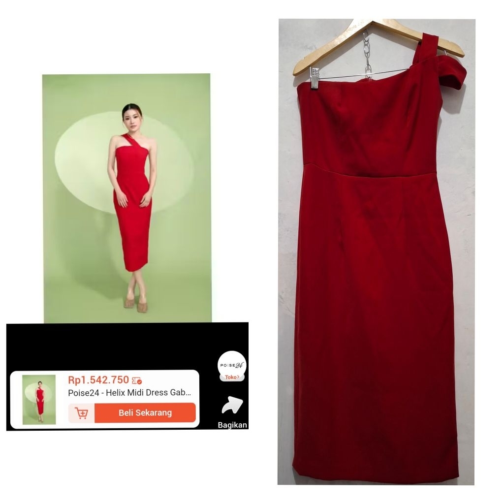 Dress merah POISE24