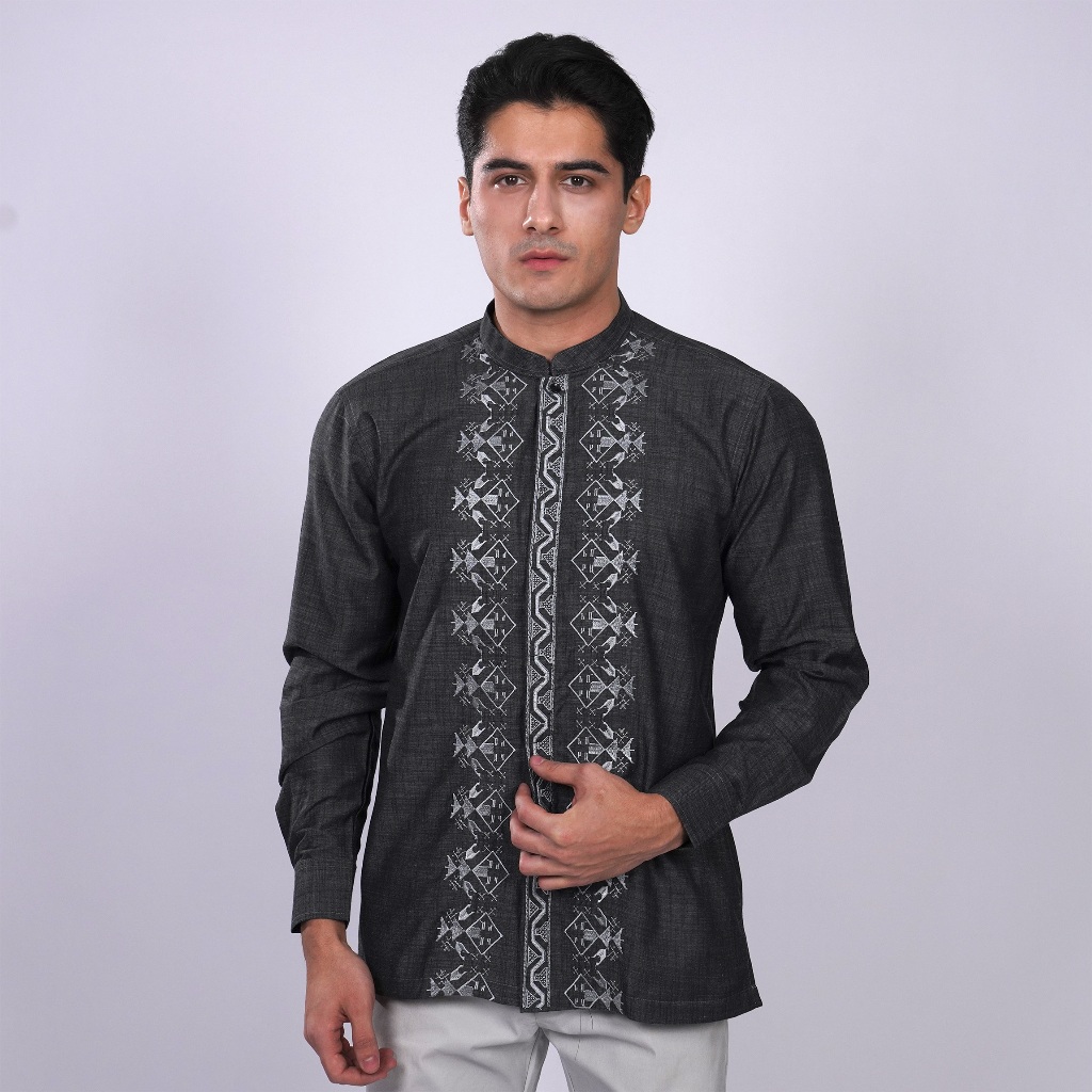 Casella Baju Koko Pria Lengan Panjang Exclusive | Baju Koko Ibrahim Lengan Panjang