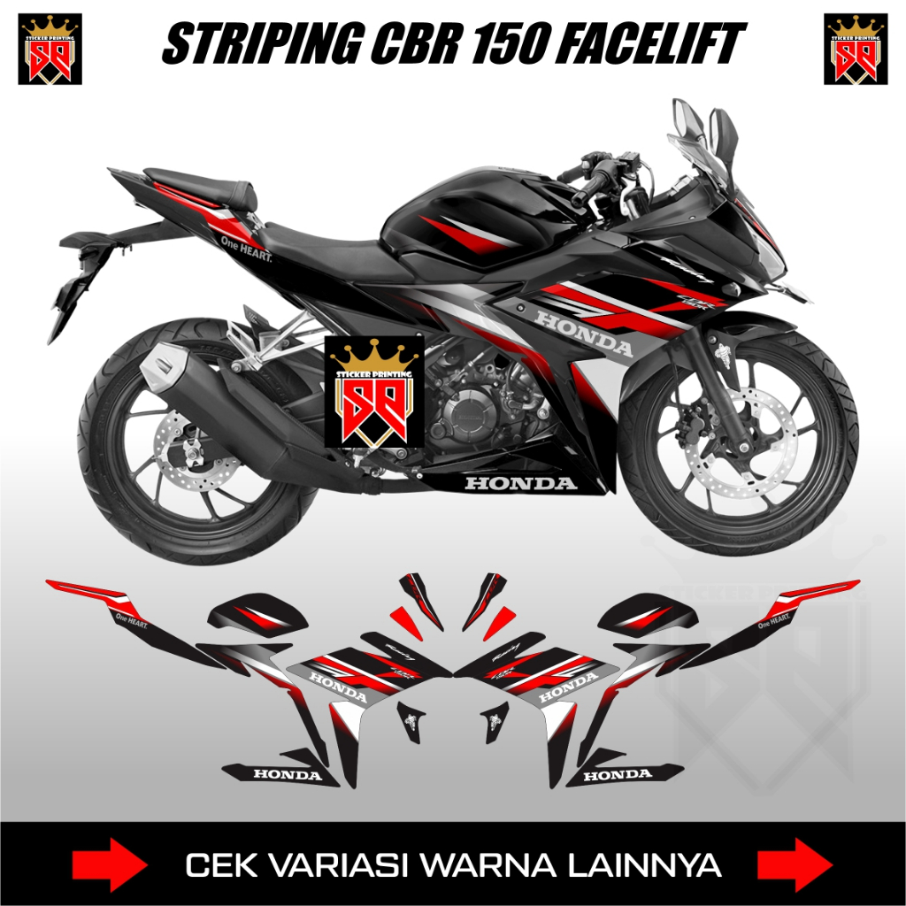 STRIPING CBR 150 R FACELIFT K45G K45N / DECAL STICKER HONDA CBR 150R