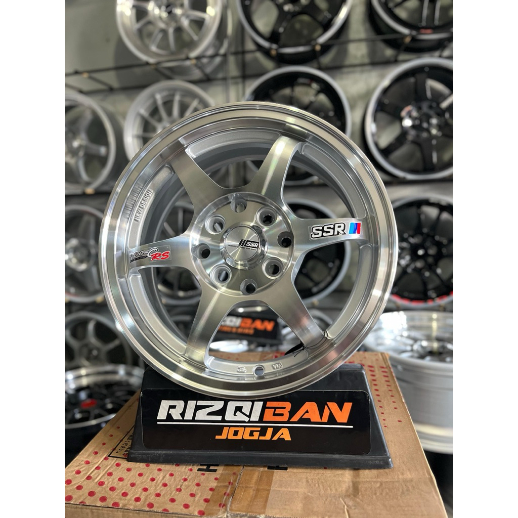 velg ssr type c r14 full polish pcd 4x100/114 kondisi baru