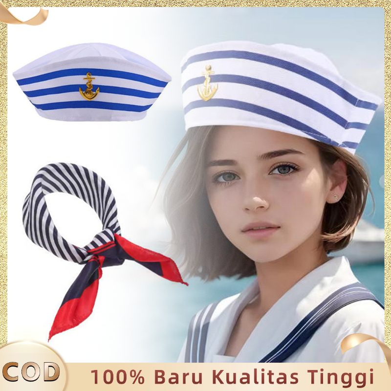 Topi Pelaut Pria Topi Pelaut Putih Topi Kapten Sailor Topi Sailor Anak Topi Pelaut Wanita Untuk Gaya