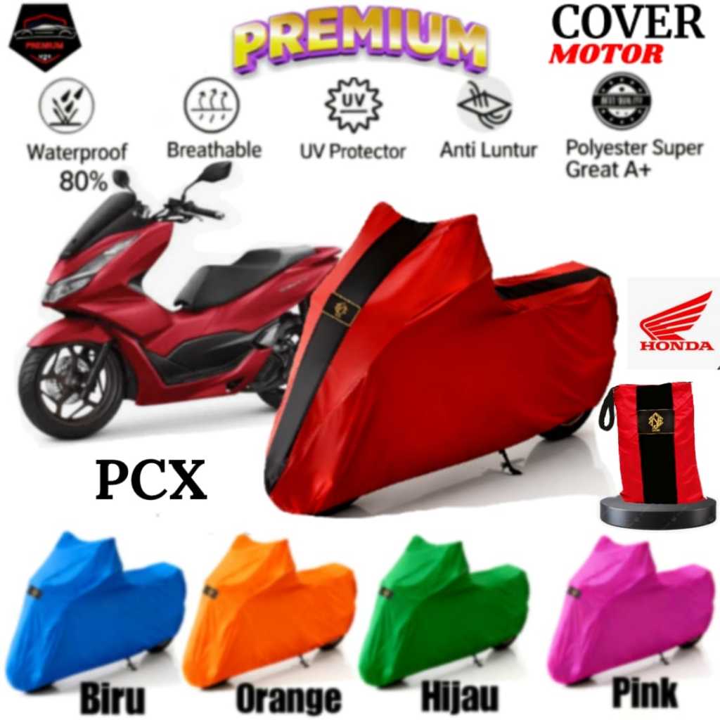 Sarung Selimut Cover Motor Honda PCX Sarung Motor Tebal Anti Cakar Kucing, Anti Air, UV Protection