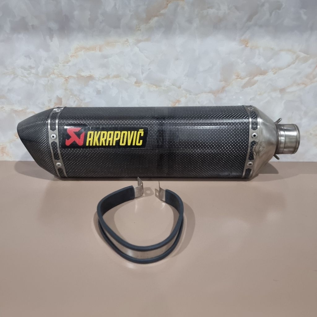 Knalpot Akrapovic Carbon Long Original Universal