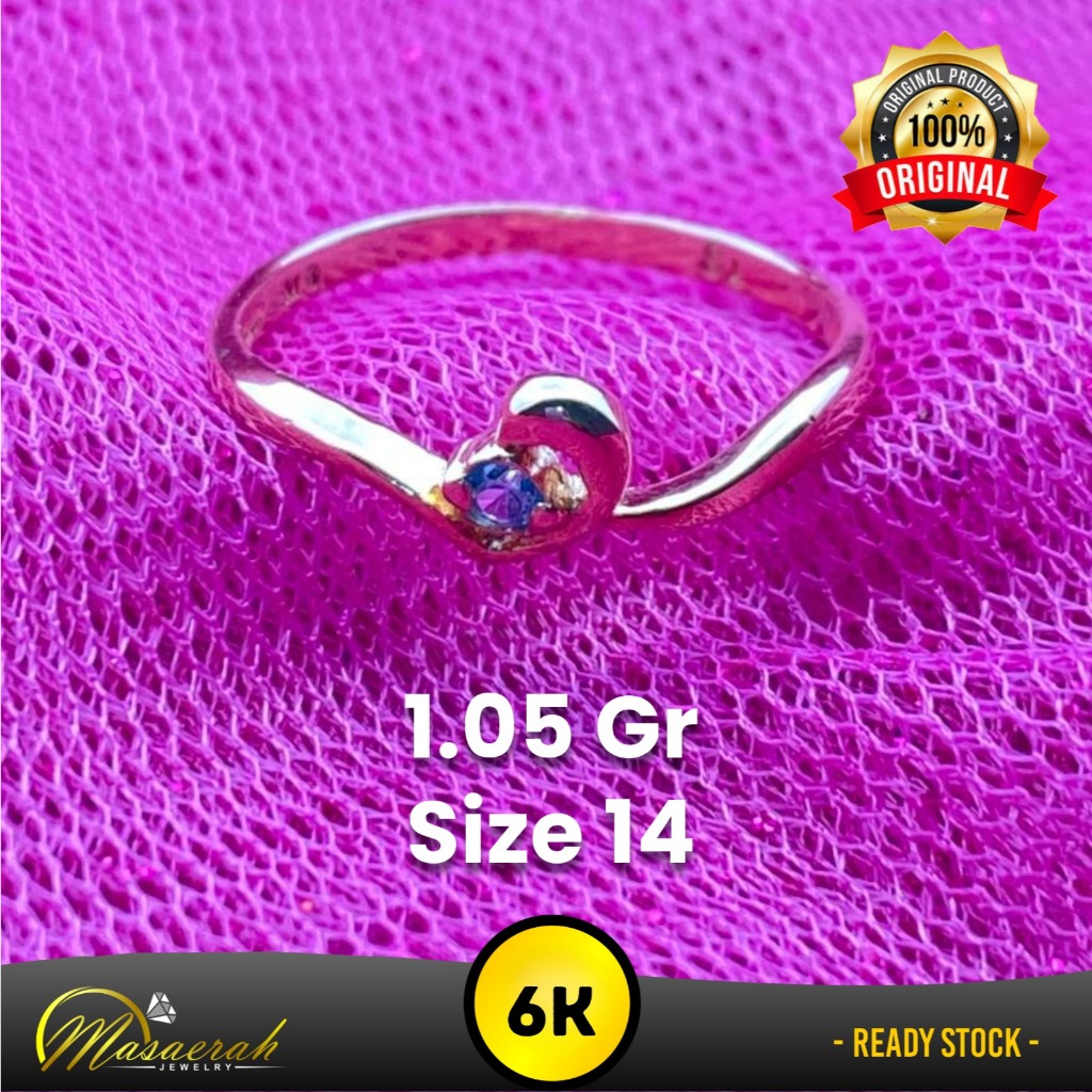 Cincin Emas 6K - Toko Emas Gajah Saerah - 1.05 Gram 2659