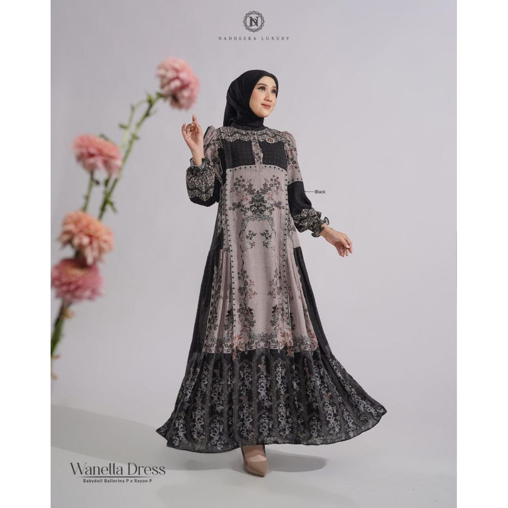 wanetta dress gamis mewah by nadheera luxury