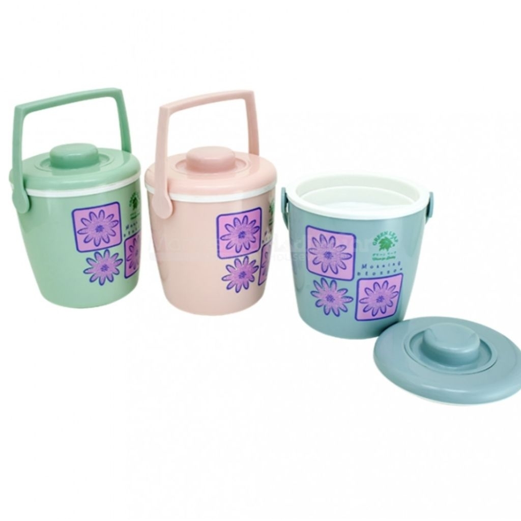 Termos Nasi/Termos Es Kecil Rantang Green Leaf