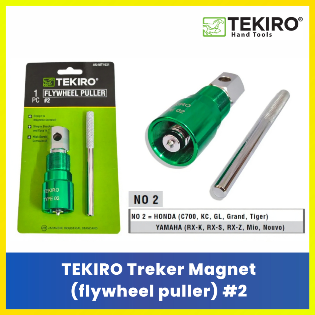 TEKIRO Treker Magnet Nomor 2 Flywheel Puller - Kunci Pembuka Magnet Motor Asli