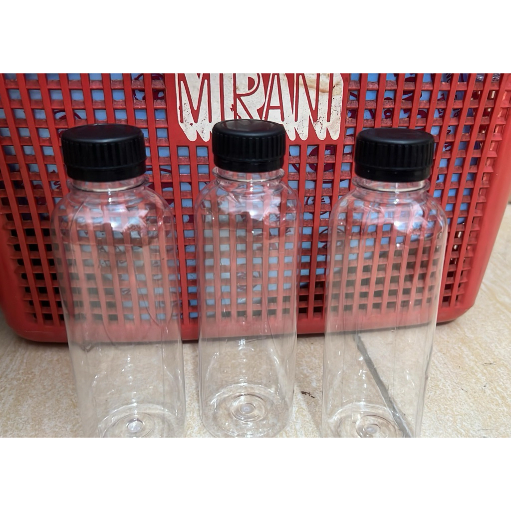 Botol almond 250ml botol transparan botol jus