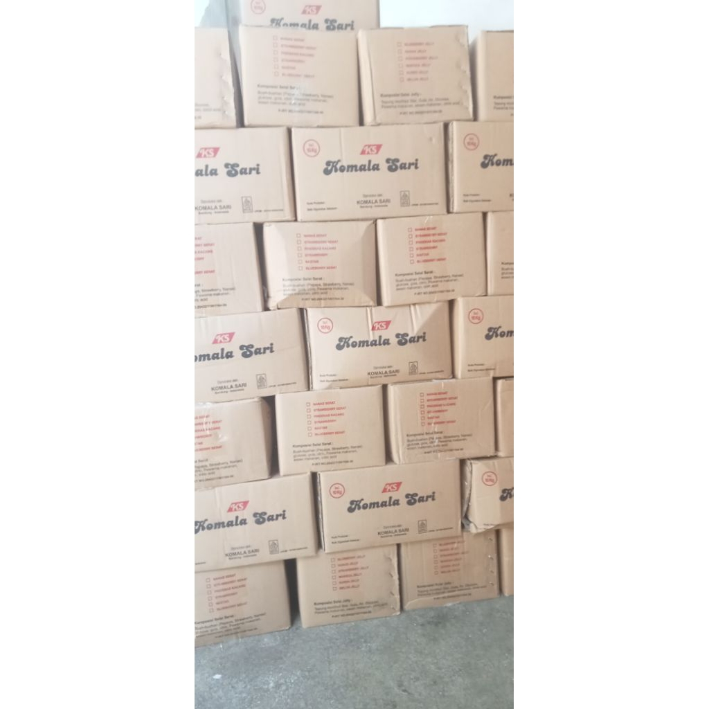 SELAI NANAS NASTAR KOMALA SARI 1DUS BERAT BERSIH 10 KG