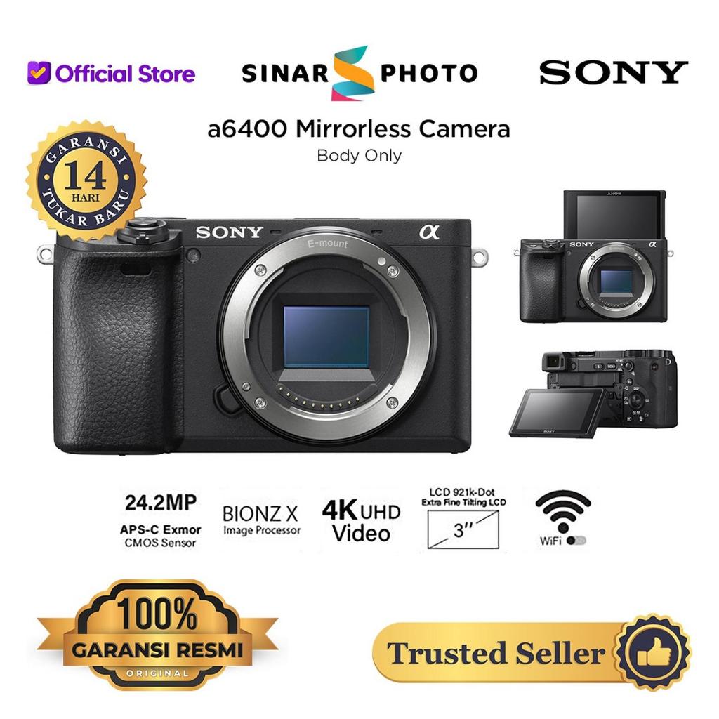 Sony Alpha A6400 Body Only Sony A6400 - Sony Alpha 6400 original Garansi Resmi