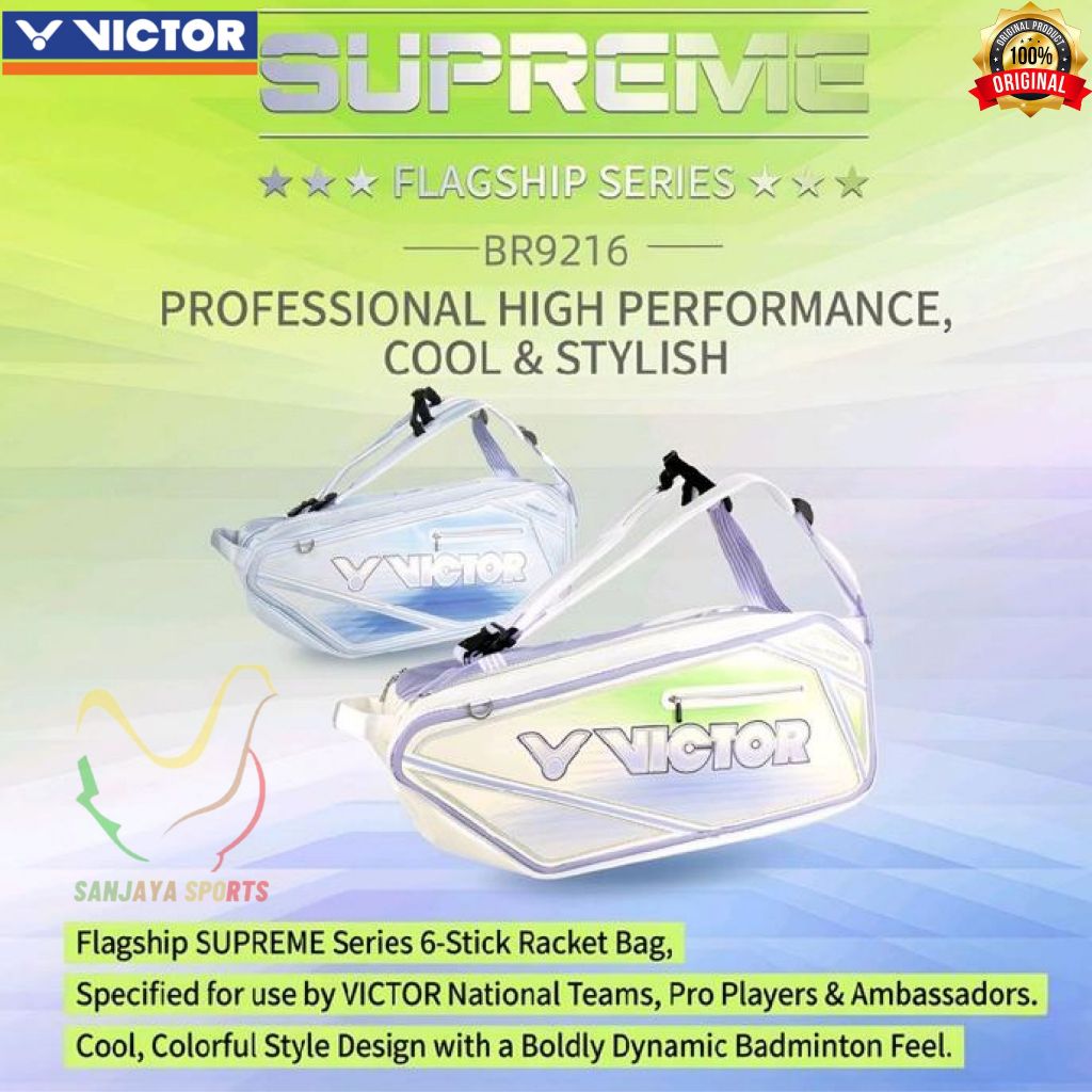 New Tas Badminton Victor Supreme Series Racket Bag BR 9216 / BR9216 ORIGINAL