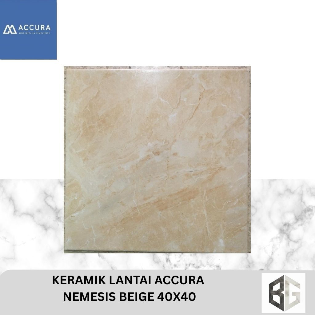 KERAMIK LANTAI ACCURA Nemesis Beige 40x40