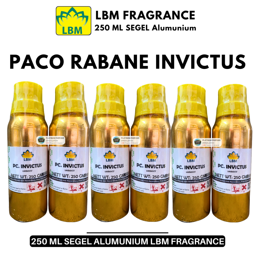 Bibit Parfum LBM -  PC  RABANNE INVICTUS Kemasan 250 ML SEGEL LBM Fragrance - PERFUME Tahan Lama Mur