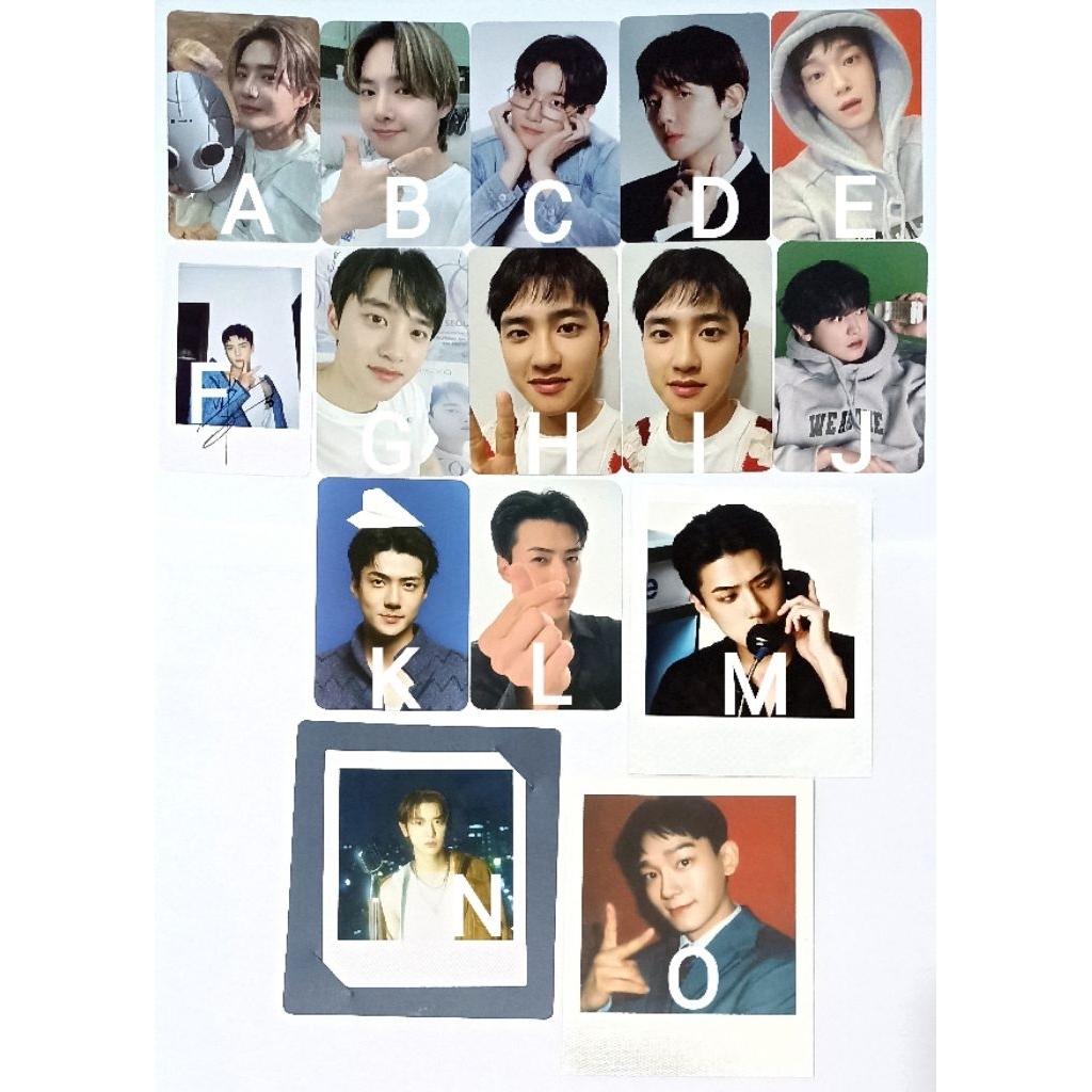Readystock Photocard PC EXO Suho Baekhyun Chen Chanyeol D.O. Doh kyungsoo Sehun album asia tour bene