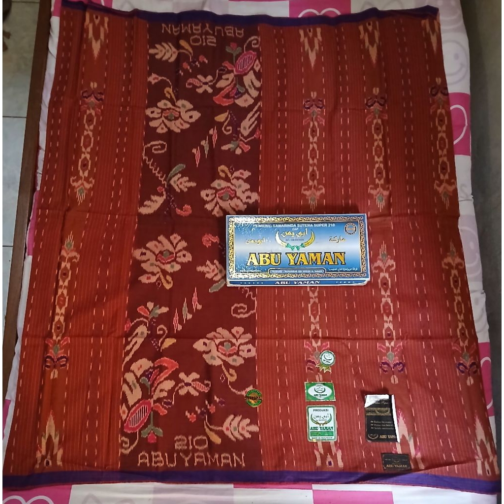 SARUNG ABU YAMAN KSS SUTRA 50% JADUL LAWAS.