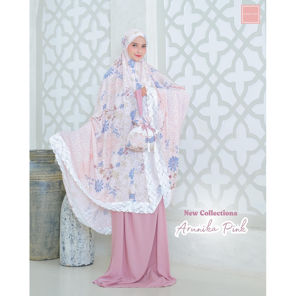 Nakajima-Mukena Katun Rayon Arunika | Daily Prayer Set