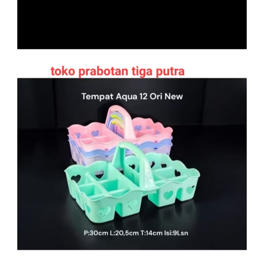 Rak Aqua Rak Gelas Plastik 16 Lubang - Tahan Lama, Desain Menarik, Warna Ceria, TEMPAT AQUA GELAS IS