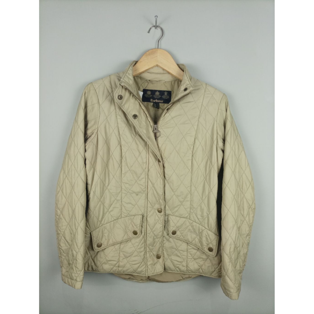 Jaket Barbour Woman Quilted Vintage Original_Barbour Women's Flyweight Cavalry Quilted Jacket_Size S