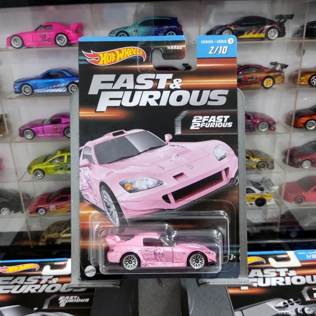 Hot Wheels Honda S2000 Suki Pink Wave 3 Fast Furious Dodge Charger RT Nissan Skyline Mazda Rx8 Bugat