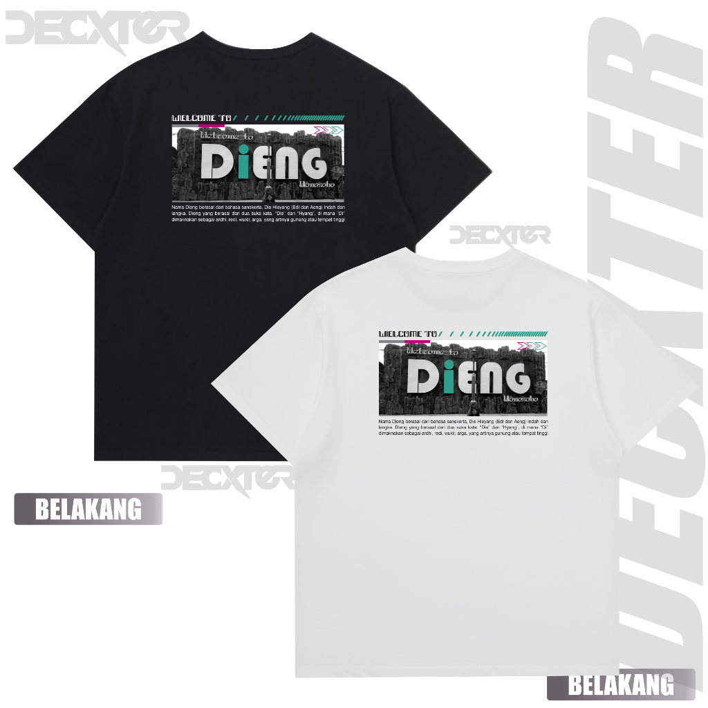 Kaos Dieng Tshirt Welcome To Dieng Festival Culture