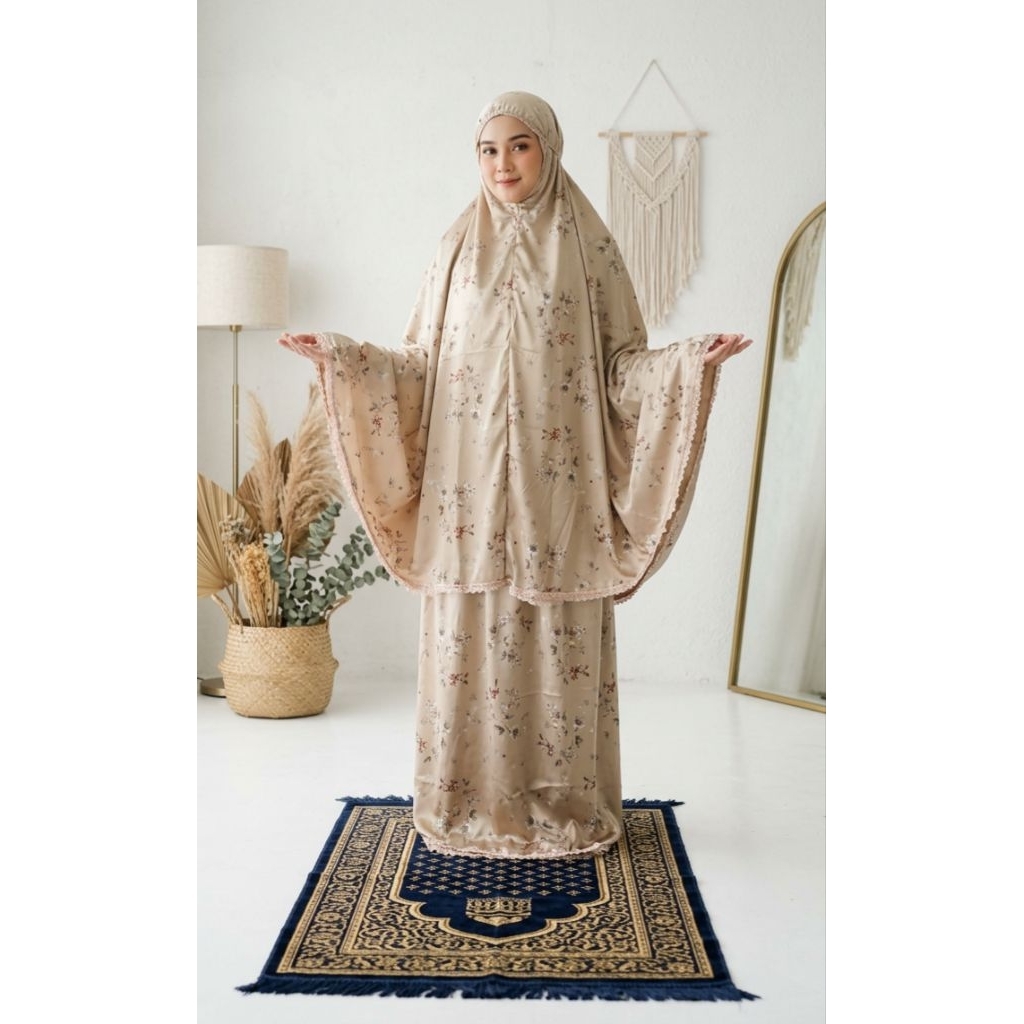 mukena dewasa jumbo motif - armani silk