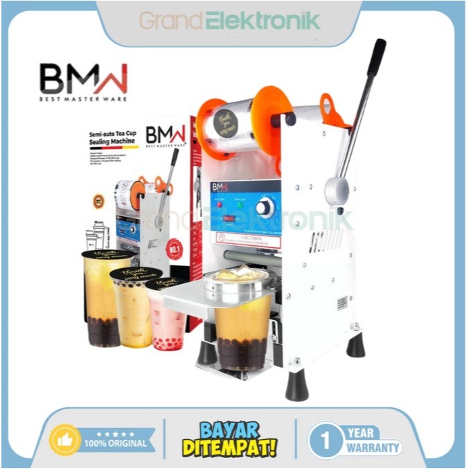 COD READY] BMW CUP SEALER / MESIN PRESS PLASTIK 20 OZ / 22 OZ (GARANSI RESMI)