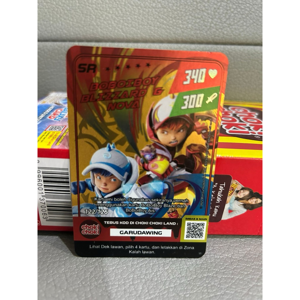 (READY STOCK) Kartu choki choki galaxy monsta card boboiboy