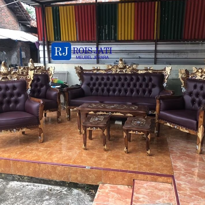 Kursi Sofa Garuda Ukir Jati Bahan premium