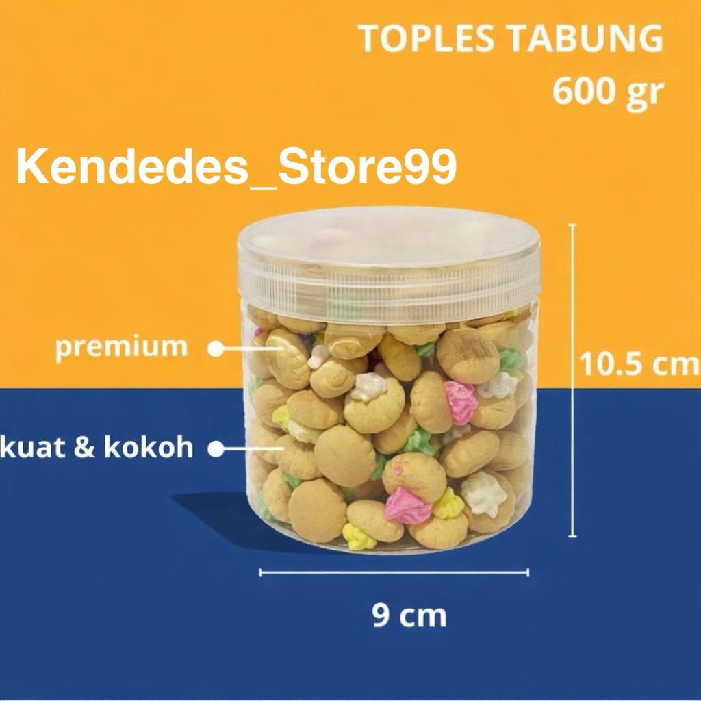 TOPLES JAR 600ML PLASTIK PREMIUM