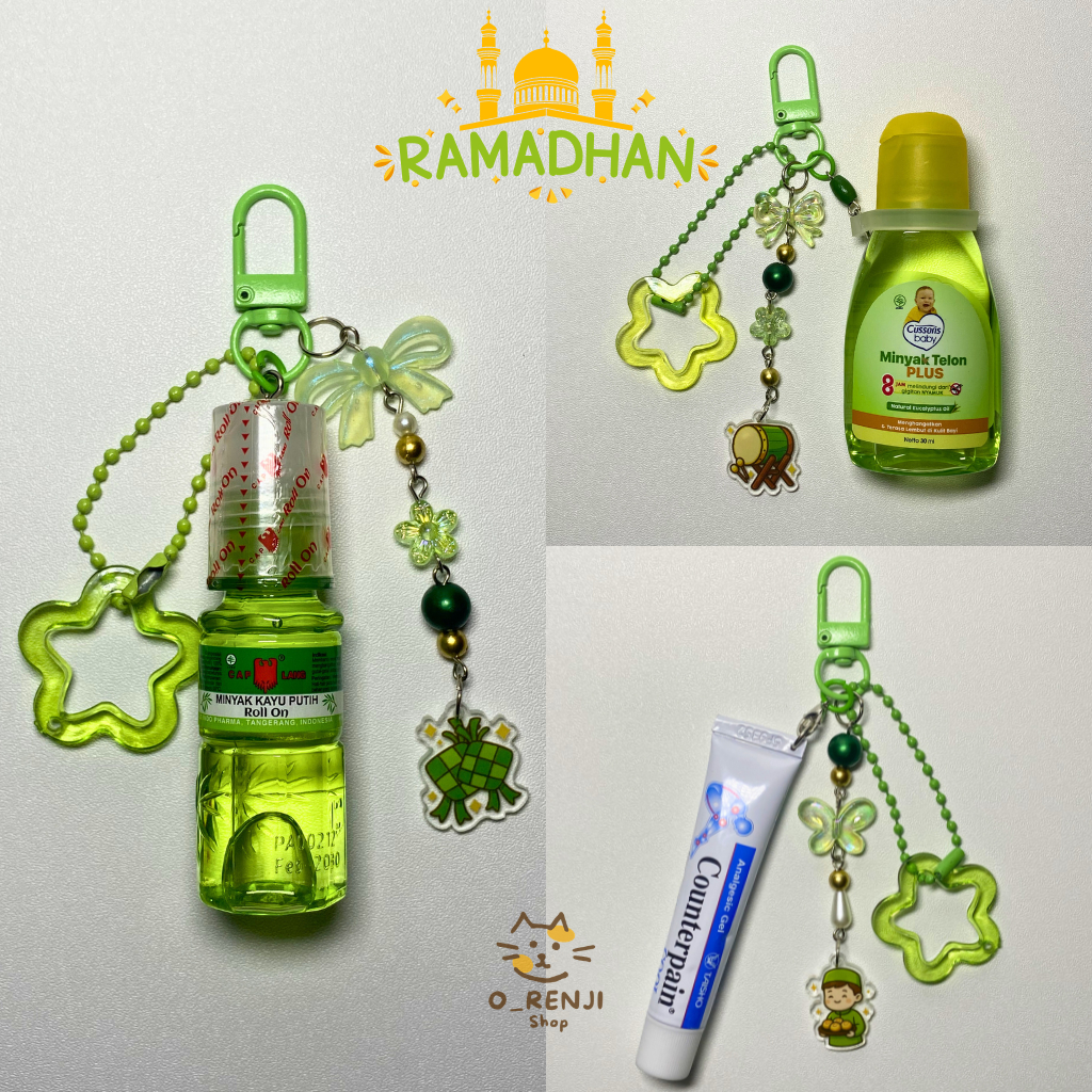 Jompo Keychain Lebaran - Hampers Lebaran - Gantugan Kunci - Bag Charm - Hadiah Lebaran - Minyak Telo