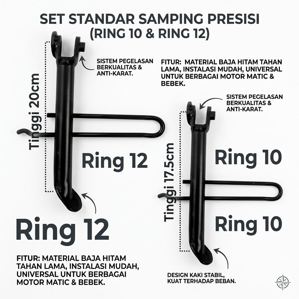 Standar Samping Vespa Matic