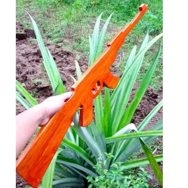 SENJATA AK 47 MAINAN - SENAPAN PANJANG - SENAPAN KAYU MAINAN - SENAPAN MAINAN ANAK - SENAPAN KAYU