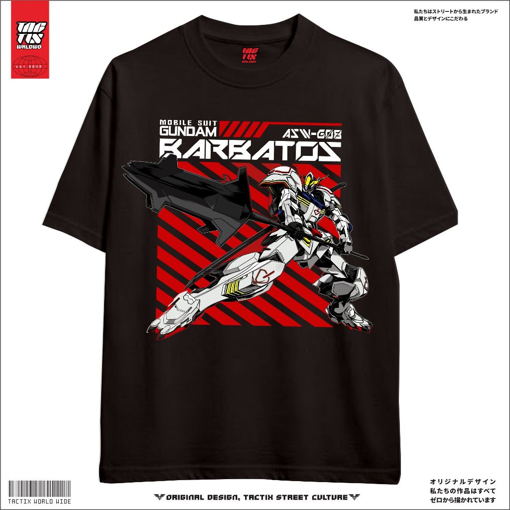 KAOS BARBATOS GUNDAM/KAOS DEWASA ANIME