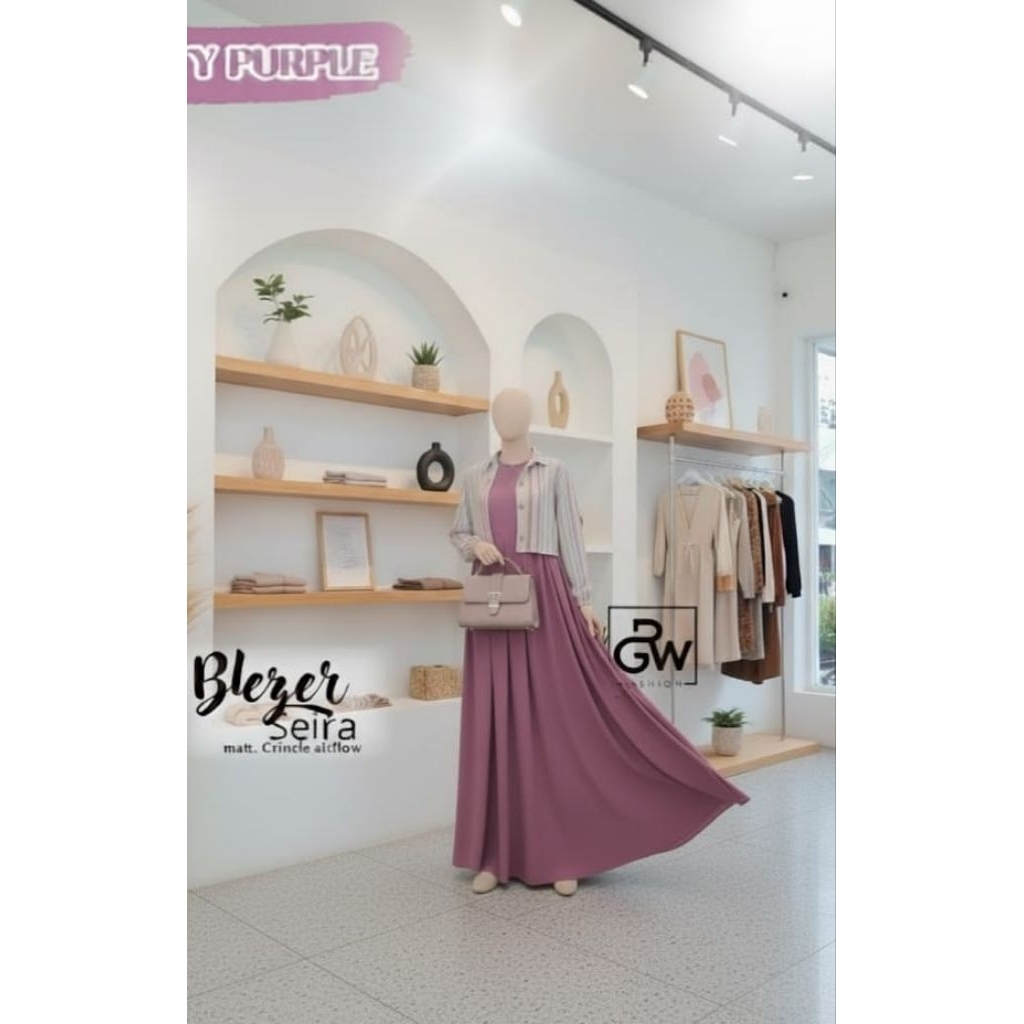 dress blezzer seira gamis semarang murah