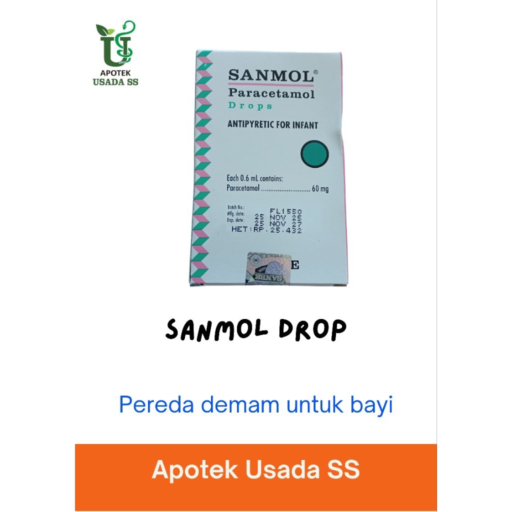SANMOL DROP Pereda demam untuk bayi
